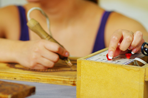 Kit de pyrogravure professionnel amélioré, outil de Eva à bois